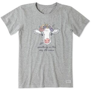 Life Is Good Women’s Tee Highland Cow Size XXXL